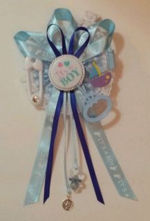 New Handmade Mom to Be "Its A Boy" Baby Shower Corsage Capia Gift