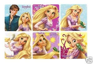 12 Disney Tangled Stickers Kid Party Goody Loot Bag Filler Favor Supply Rapunzel