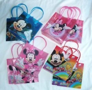 12 Pcs Disney Mickey Minnie Mouse Goody Gift Bag Kid Birthday Party Favor Supply