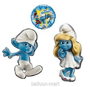 Smurfs Movie Party Supplies Smurfette Birthday Baby Shower Decorations Balloons