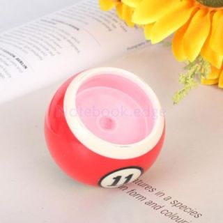 Cute Billiards Pool Ball Candle Holder with Pink Flower Tea Light Party Gift