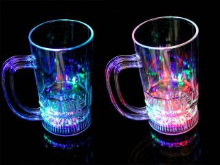 LED Light Up Drink Glasses Wine Acrylic Barware Drink Cup Blinking Party Supply