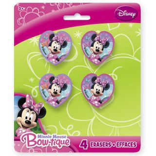 Minnie Mouse Bow tique Favor Erasers Disney Birthday Favor Party Supplies