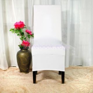 4X White Spandex Polyester Folding Chair Cover Wedding Banquet Party Decoration