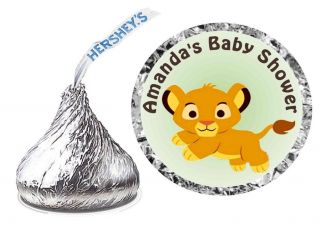 216 Lion King Baby Simba Baby Shower Favors Hershey Kiss Kisses Labels