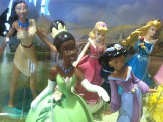 Disney Princess 7 Piece Figurine Set Birthday Cake Top Favors Girls Play Set