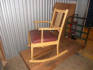 Vintage RARE Simmons Furniture Rocking Chair Steampunk American Industrial 20'S