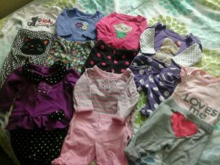New Born Baby Girl Clothes Lot