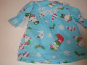 Clothes American Girl 18" Doll Bitty Baby Christmas Hello Kitty Nightgown