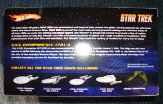 Hot Wheels USS Enterprise 1701 Refit in RARE 1st Release Box Printed 1701 A