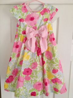 Gymboree Girls Easter Flowery Dress Size 5