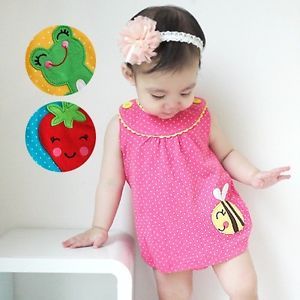 CA Made in Korea Charming Girl Baby Infant Cotton Clothing Dot Pattern PINK6 12M