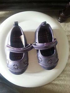 Faded Glory Purple Mary Jane Shoes Size 5 Toddler