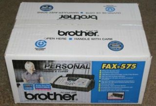 Brother Personal Fax 575 Plain Paper Fax Copier Phone Machine New SEALED