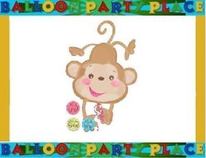 Newborn Baby Monkey Boy Girl Balloon Party Shower Decoration Supplies Jungle