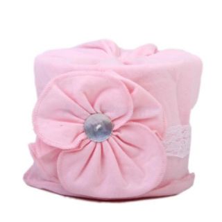 Toddler Kids Child Flower Lace Cotton Beanie Knit Girls' Hat Cap Lovly Pink Hot