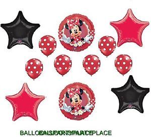 Mad About Minnie Mouse Balloons Set Disney Birthday Party Supplies Baby Shower