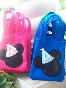Minnie Mickey Mouse Sweet Set Felt Bags Party Supplies