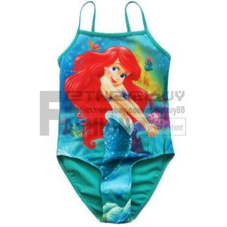 Girl Kids Ariel Mermaid Swimsuit Swimwear Swimming Costume 2T 3T 4T Bathing Suit
