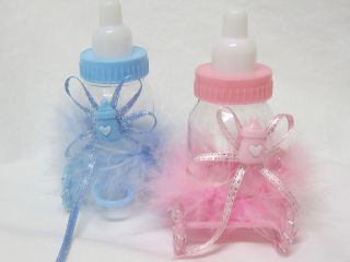 Baby Shower Birthday Pink Baby Girl Plastic Bottle Party Favor Favors