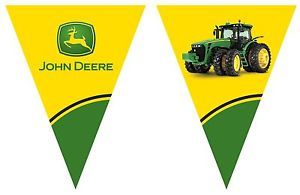 John Deere Tractor Flag Banner Party Supplies 206936 New