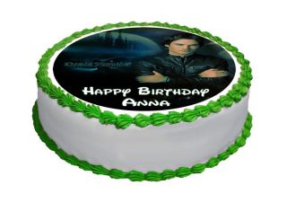 N145 Edible Image Birthday Decor 8" Round Cake Topper Vampire Diaries Damon