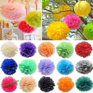 1 Tissue Paper Pom Poms Flower Ball Wedding Party Home Outdoor Xmas Decorations