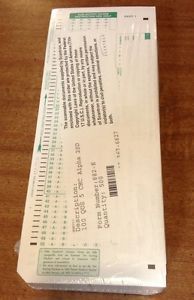 Scantron 100 Genuine 882 E Forms 500 Test Answer Sheets New in Package