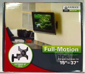 Sanus MF215 B1 Full Motion LCD TV Wall Mount 15" 37" New No Box