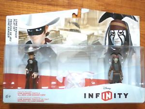 Disney Infinity E3 Expo Game Figure 2 Pack Lone Ranger Tonto in Hand