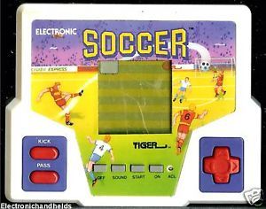 Tiger Soccer Electronic Handheld LCD Travel Toy Game