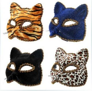 Halloween Sexy Cat Cosplay Masks Halloween Dancing Ball Party Half Face Masks