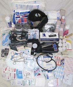 Black EMS Stomp Bag Medical First Aid Kit Military Professional FA140BK New
