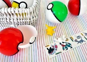 Nintendo Pokeball Shell Pokemon Trainer Red Ball w 2 Erasers Gashapon Choose One