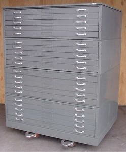 20 Drawer Flat File Engineering Drawing Blue Print Large Storage Cabinet