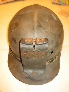 Antique 1925 Patent Coal Miner's Hard Hat Helmet Cap