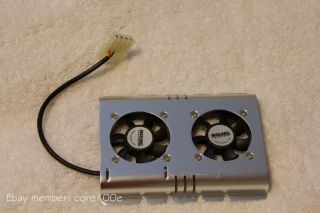 Mad Dog Multimedia Hard Drive Cooler 4 Pin Dual Fan Model FD05010S1M