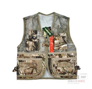 Outdoor Men's Realtree Apcamouflage Hunting Vest Fishing Photograph Vest Sizexxl