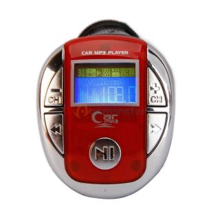 New 2GB LCD Display Small Bee Car  Player with FM Transmitter Red