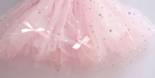 Child Girl Ballet Dance Skate Costume Sleeveless Tutu Dress Skirt Bowknot Paille
