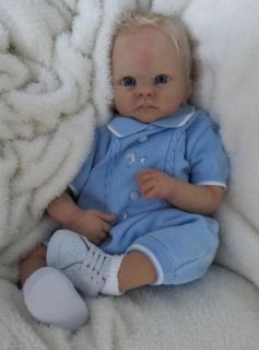 Doves Nursery Realistic Reborn Baby Boy Cradle Kit 'Harry' by Linda Murray