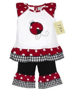 Polka Dot Ladybug Girls Clothing Baby Clothes 18M 24M