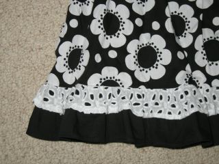 New "Black Daisy Eyelet" Smocked Dress Girls 12M Spring Summer Baby Clothes 2 PC