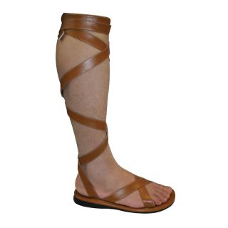 Greek Roman Gladiator Mens Sandals Costume Shoes XL
