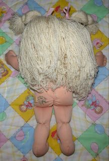 Vintage Mattel 1996 Cabbage Patch Kids Girl Blonde Hair Blue Eyes Outfit Clothes