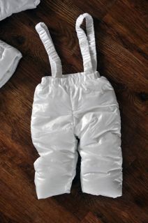 Baby Girl Clothes Winter Pure White Snowsuit Set Snow Jacket Snow Pants