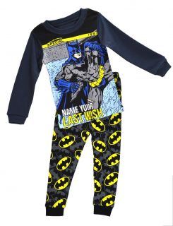 New Baby Toddler Clothing Kids Boys' Sleepwear "Batman " Pajamas Set 2 7Y