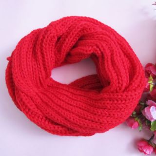 Baby Child Gril Winter Warmer Knitted Circle Loop Cowl Scarf Collar Neck Shawl