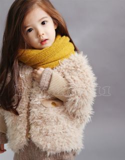 New Kids Clothing Girls Lovely Beige Bat Wing Sleeve Coat Snowsuits AGES7 8Y