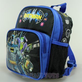 DC Comics Batman Joker and Penguin 10" Mini Backpack Toddler Book Bag